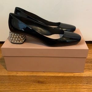 Miu Miu Calzature Donna Embellished Heels